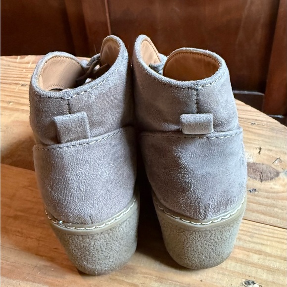 Merona Taupe Lace Up Boots - Picture 3 of 5